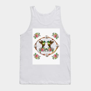 Hummingbirds and Flowers Tank Top